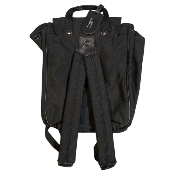 Hartmann Backpack Black Canvas Leather Trim Drawstring main image 5